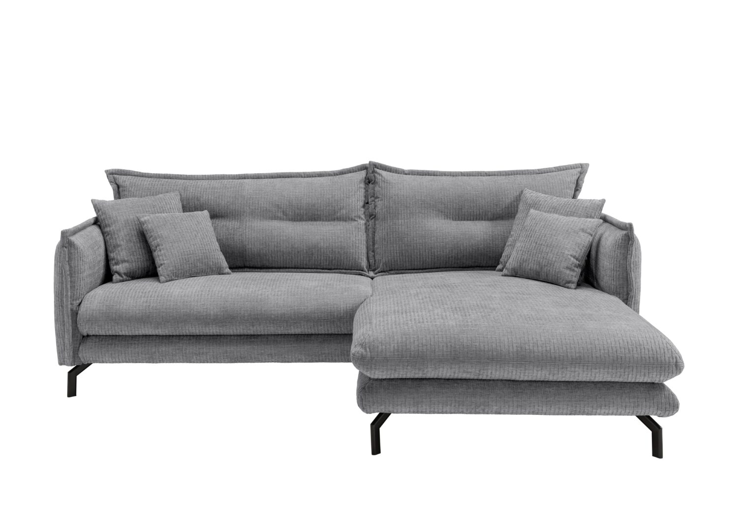 Wohnli Möbelsuche - Ecksofa Lava ca. 255x180 cm Grau