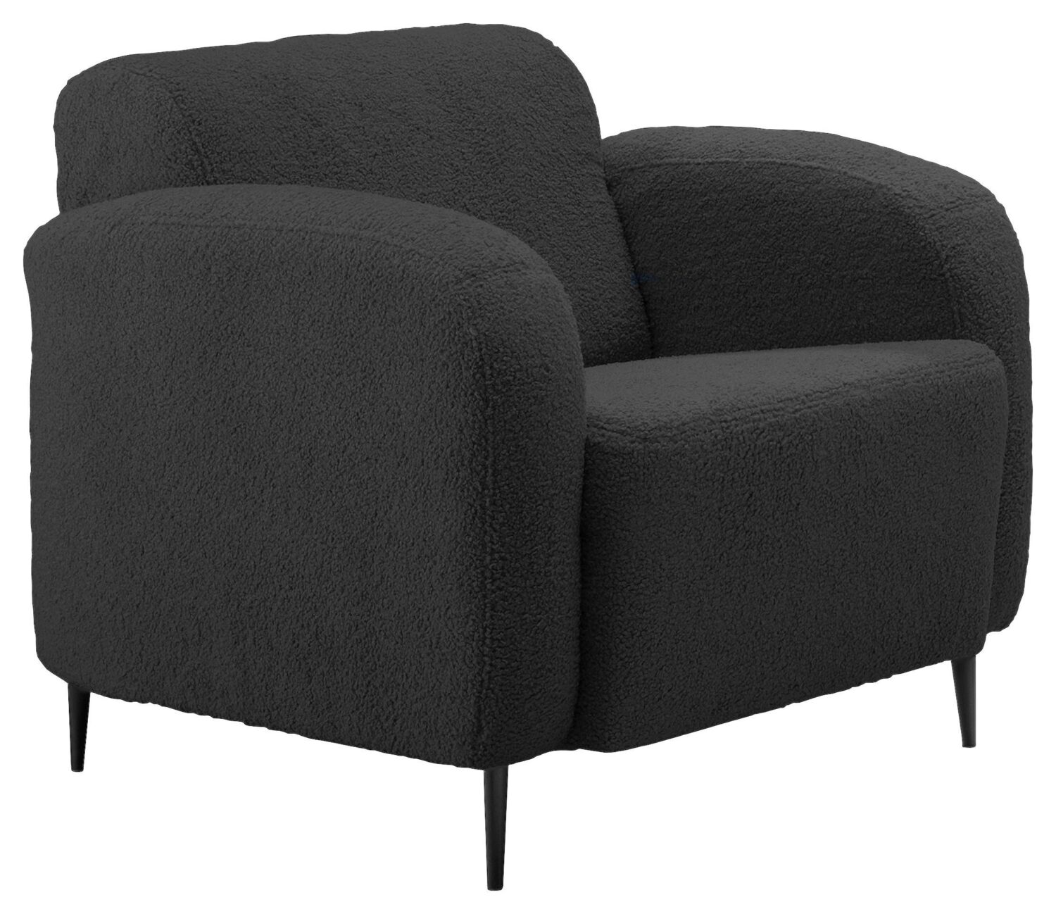 Wohnli Möbelsuche - Sessel Marone Anthrazit Teddystoff