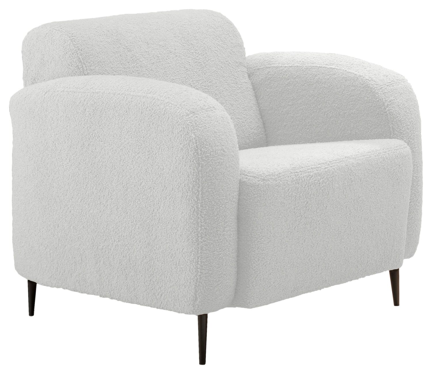 Wohnli Möbelsuche - Sessel Marone Weiß Teddystoff