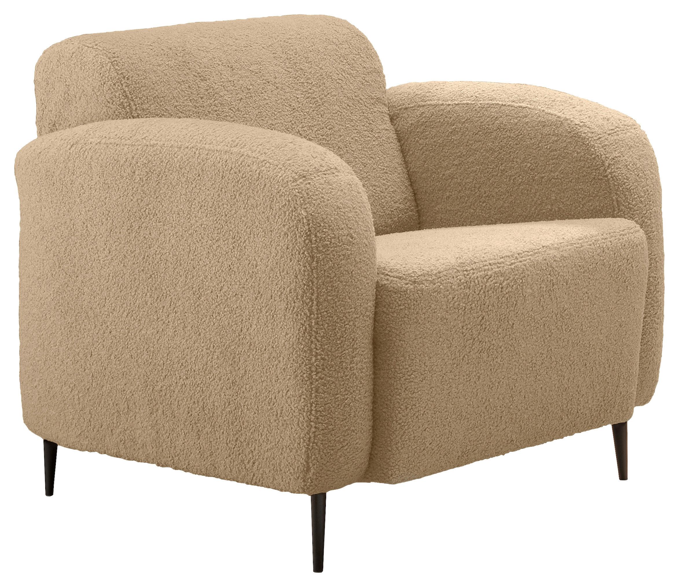 Wohnli Möbelsuche - Sessel Marone Creme Teddystoff