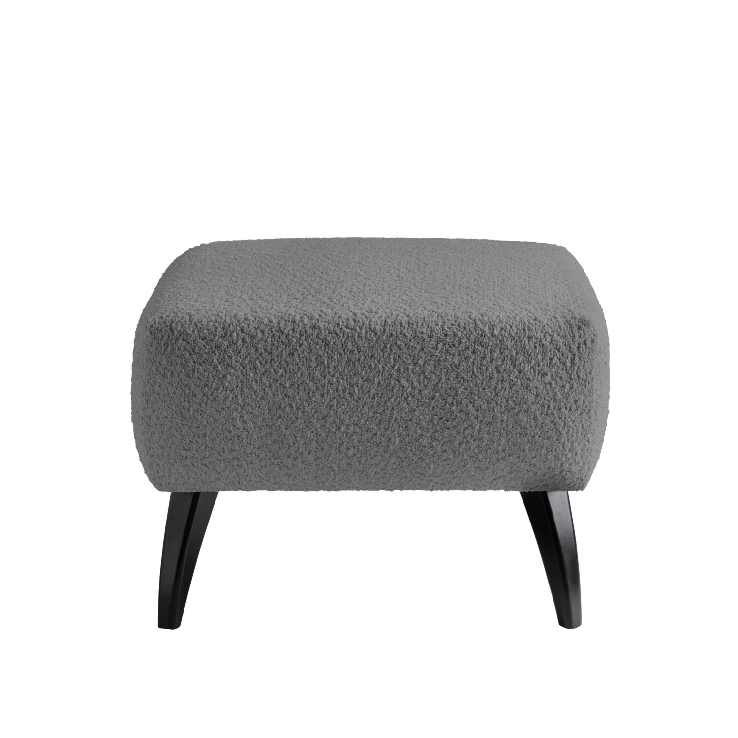 Wohnli Möbelsuche - Hocker Colori Anthrazit Bouclé