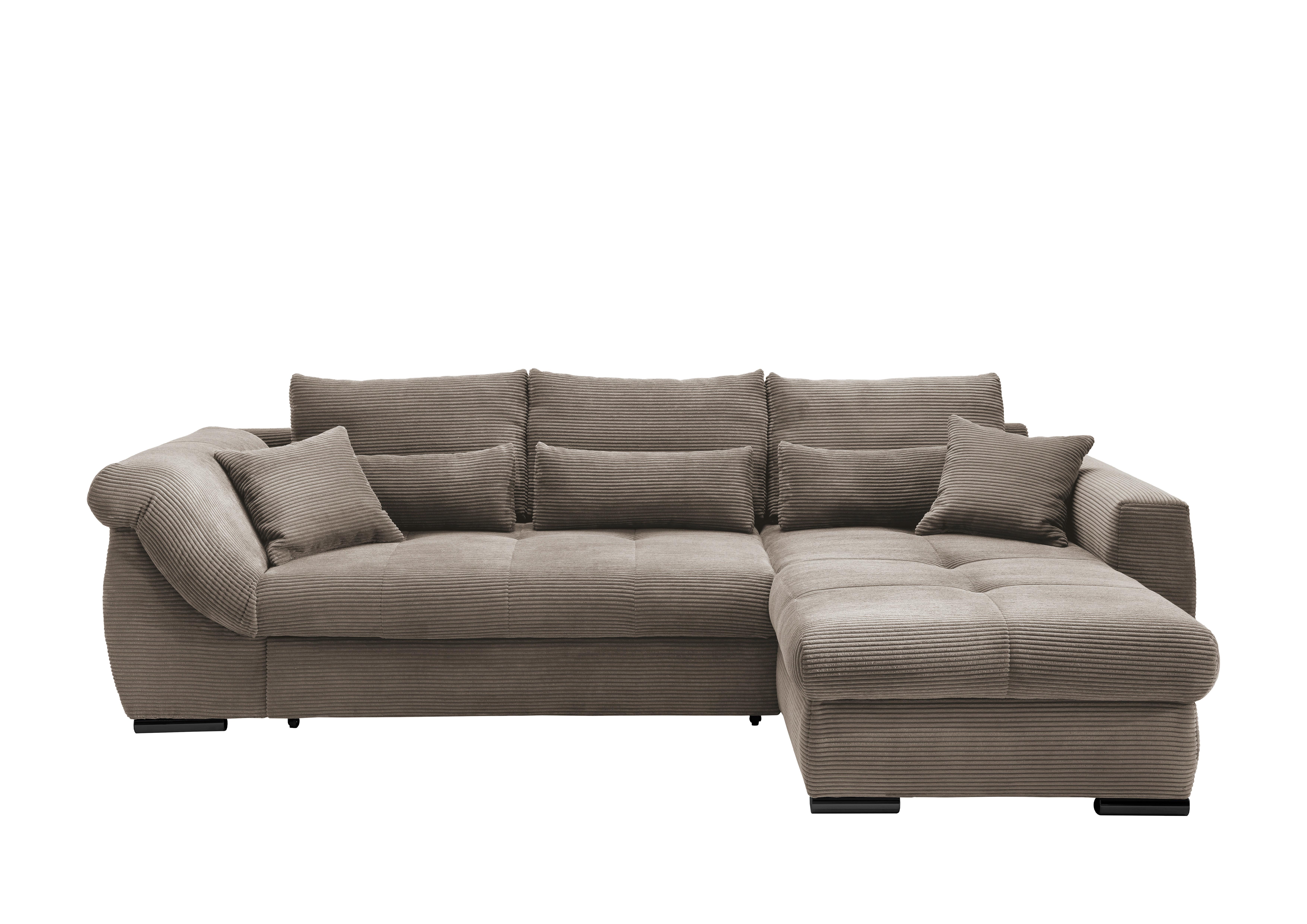 Wohnli Möbelsuche - Wohnlandschaft Frederico Graubraun Cord