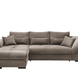 Wohnli Möbelsuche - Wohnlandschaft Frederico Graubraun Cord