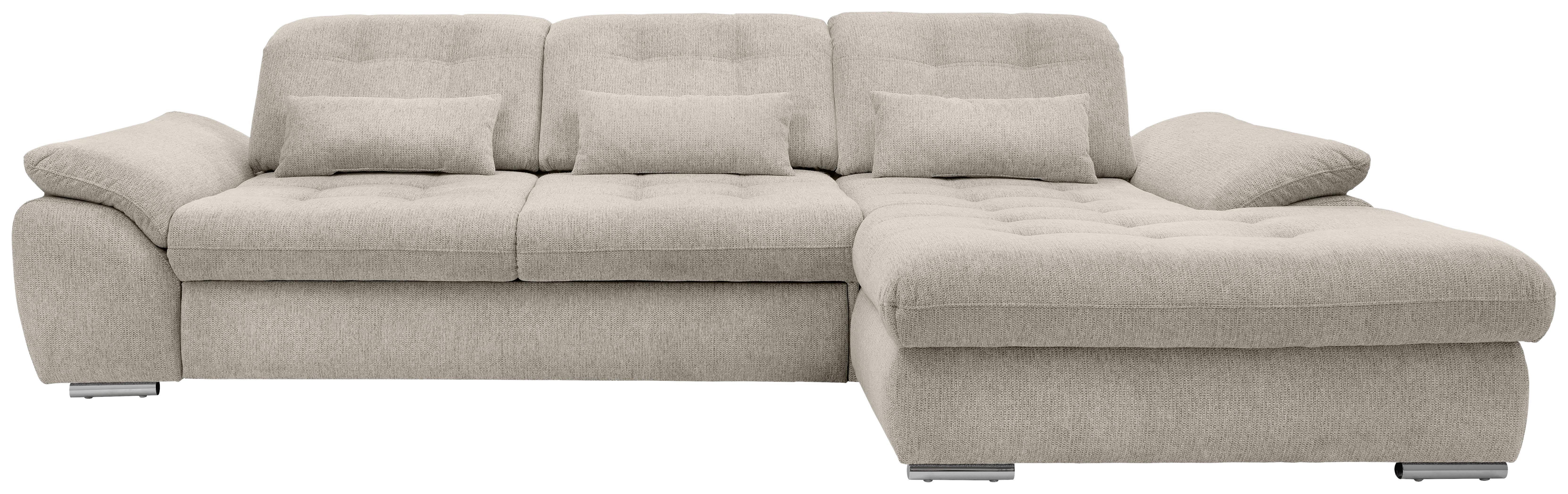 Ecksofa Rigatti Beige Chenille m. Bettkasten Textil Livetastic Möbel > Sofas & Couches > Wohnlandschaften > Ecksofas > Eckschlafsofas Beige