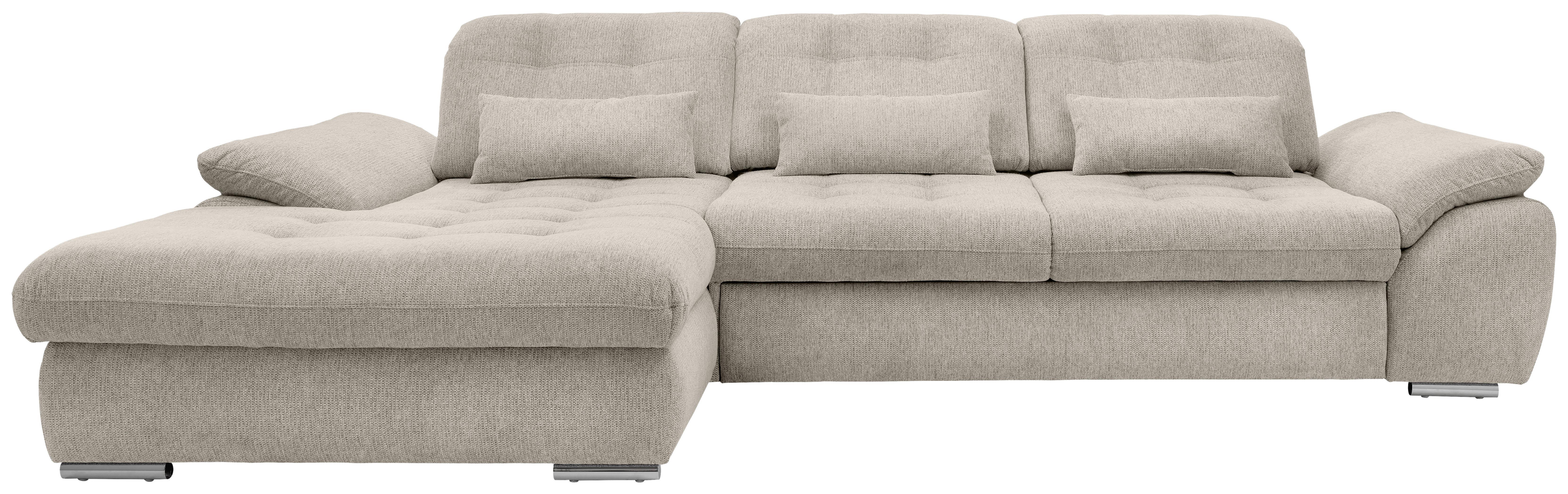 Ecksofa Rigatti Beige Chenille m. Bettkasten Textil Livetastic Möbel > Sofas & Couches > Wohnlandschaften > Ecksofas > Eckschlafsofas Beige