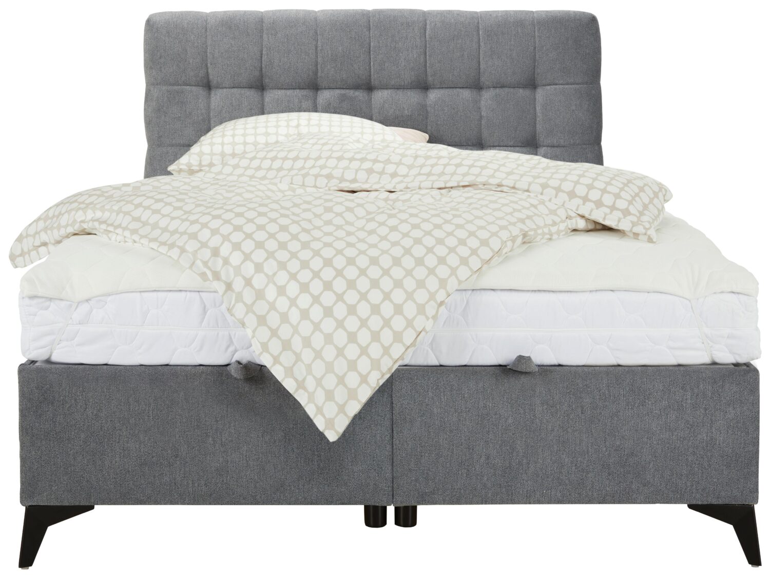 Boxbett in Grau ca. 140x200cm Holzwerkstoff Mömax Möbel > Betten Grau