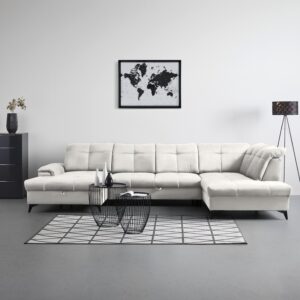 Wohnlandschaft Sierra Beige Textil Mömax Möbel > Sofas & Couches > Wohnlandschaften > Ecksofas > Eckschlafsofas Beige