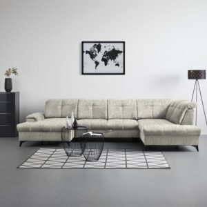 Wohnlandschaft Sierra Taupe Textil Mömax Möbel > Sofas & Couches > Wohnlandschaften > Ecksofas > Eckschlafsofas Taupe