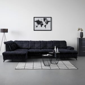 Wohnlandschaft Sierra Anthrazit Textil Mömax Möbel > Sofas & Couches > Wohnlandschaften > Ecksofas > Eckschlafsofas Anthrazit
