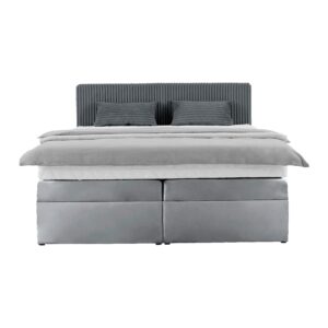 wohnli-moebel-suche-002312001812-1 Boxspringbett Rossa in Dunkelgrau ca. 160x200cm Textil Mömax Möbel > Betten > Boxspringbetten Grau