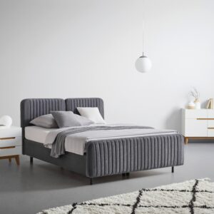 Boxbett Livetto Anthrazit ca. 160x200cm Holz, Textil Mömax Möbel > Betten Anthrazit