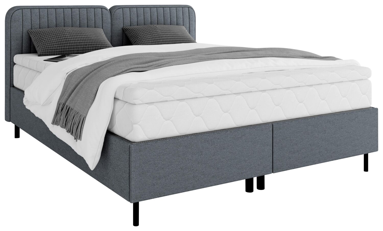 Wohnli Möbelsuche - Boxbett Livetto Anthrazit ca. 140x200cm