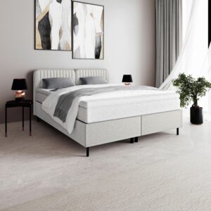 Boxspringbett Livetto Beige ca. 180x200cm Holz, Textil Mömax Möbel > Betten Beige