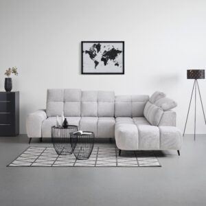 wohnli-moebel-suche-002312002101-1 Ecksofa Silvio rechts Hellgrau Textil Mömax Möbel > Sofas & Couches > Wohnlandschaften > Ecksofas > XXL Ecksofas Grau