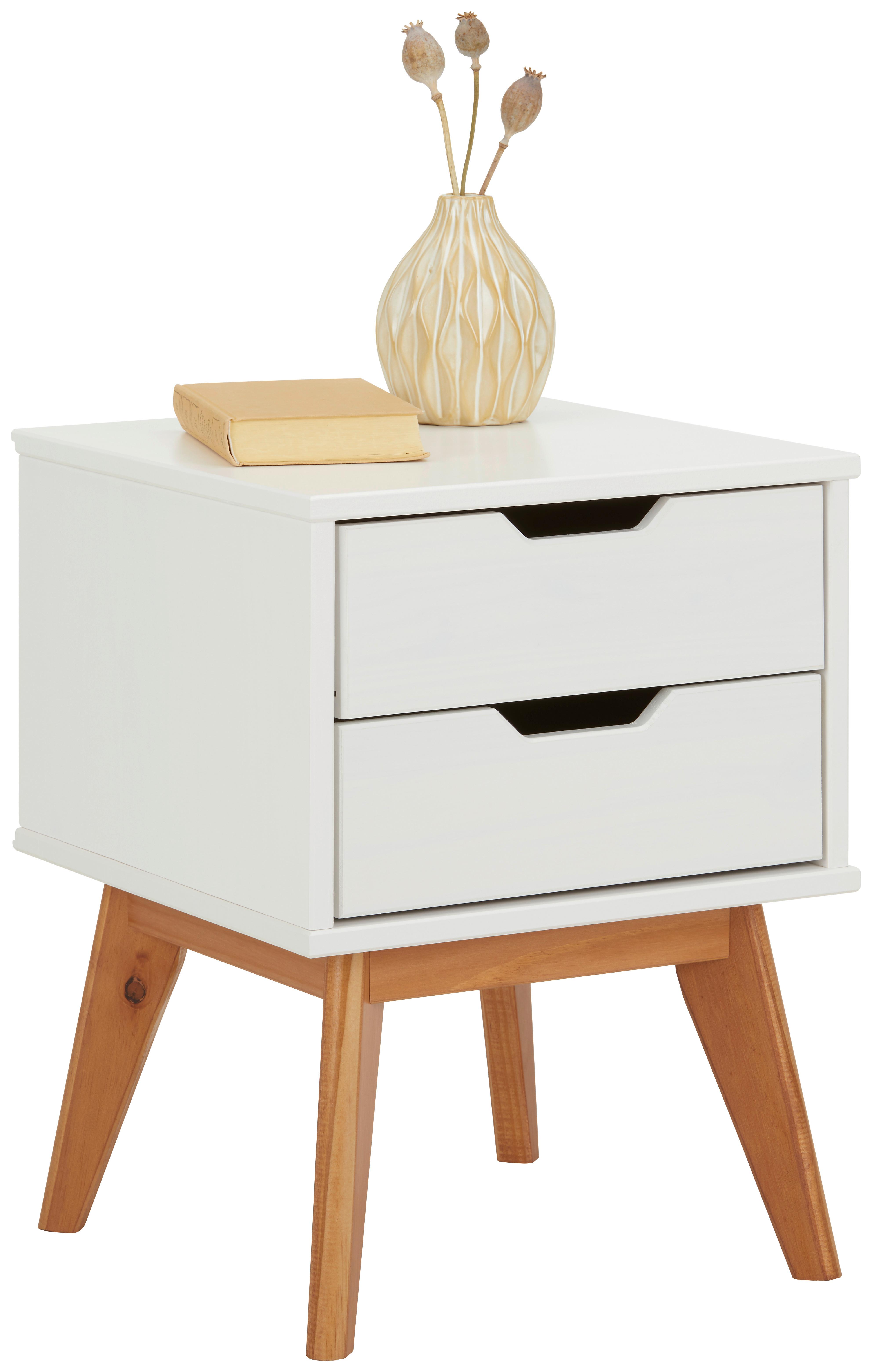 wohnli-moebel-suche-002328002101 Wohnli Möbelsuche - Nachtschrank Durham in Weiß/Kieferfarben