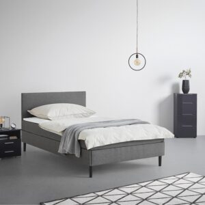 Bett Janis in Grau ca. 140x200cm Textil Based Möbel > Betten Grau