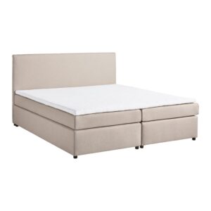 Boxbett Melina ca. 180x200cm Beige mit Topper Textil Bessagi Home Möbel > Betten Beige