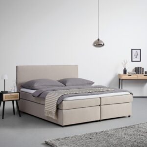 Wohnli Möbelsuche - Boxbett Melina ca. 180x200cm Beige mit Topper