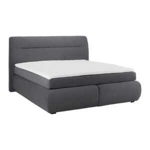 Boxspringbett Bella ca. 180x200 cm Grau mit Topper Holz, Textil Bessagi Home Möbel > Betten > Doppelbetten Grau