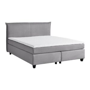 Boxbett Rinaldo ca. 180x200 cm Grau mit Topper Textil Bessagi Home Möbel > Betten Grau