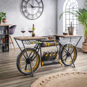wohnli-moebel-suche-002362044001-1 Bar aus Mangoholz Massiv Holz, Metall Premium Living Möbel > Tische > Bartische Schwarz
