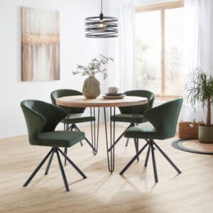 wohnli-moebel-suche-002362076501-1 Esstisch Bottnic Naturfarben Mangoholz Rund Ø ca. 105cm Holz Zandiara Möbel > Tische > Esstische > Esstische Holz Braun
