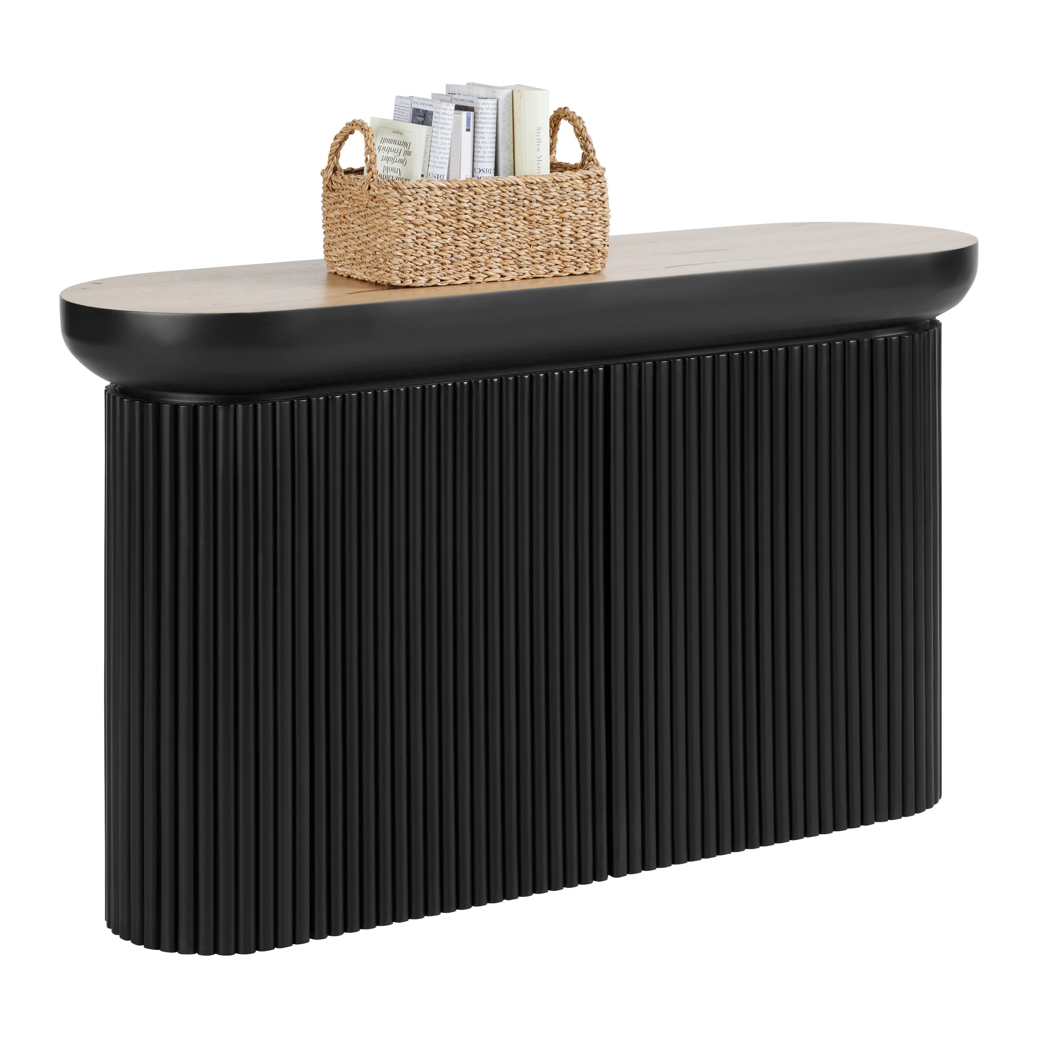 Wohnli Möbelsuche - Konsole Tiffy Schwarz/Eichefarben