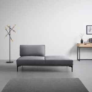 wohnli-moebel-suche-002374000303-1 Sofa Tessa Dunkelgrau Samt Metall, Textil Bessagi Home Möbel > Sofas & Couches > Sofas > Modulare Sofas Grau
