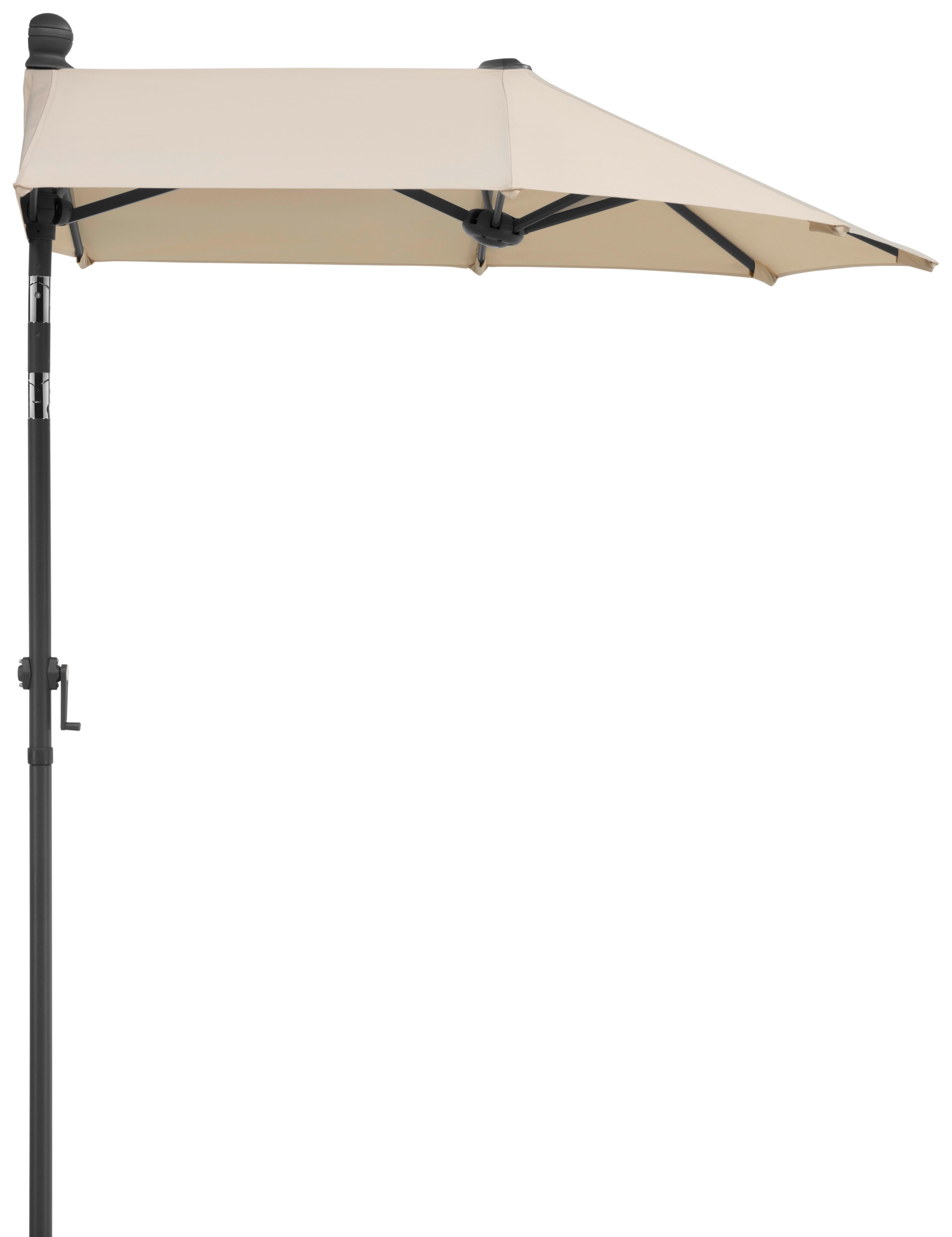 Ampelschirm Salerno Mezza ca.150x228x150cm Naturfarben Metall Schneider Garten & Outdoor > Sonnen- & Sichtschutz > Sonnen- & Ampelschirme Braun
