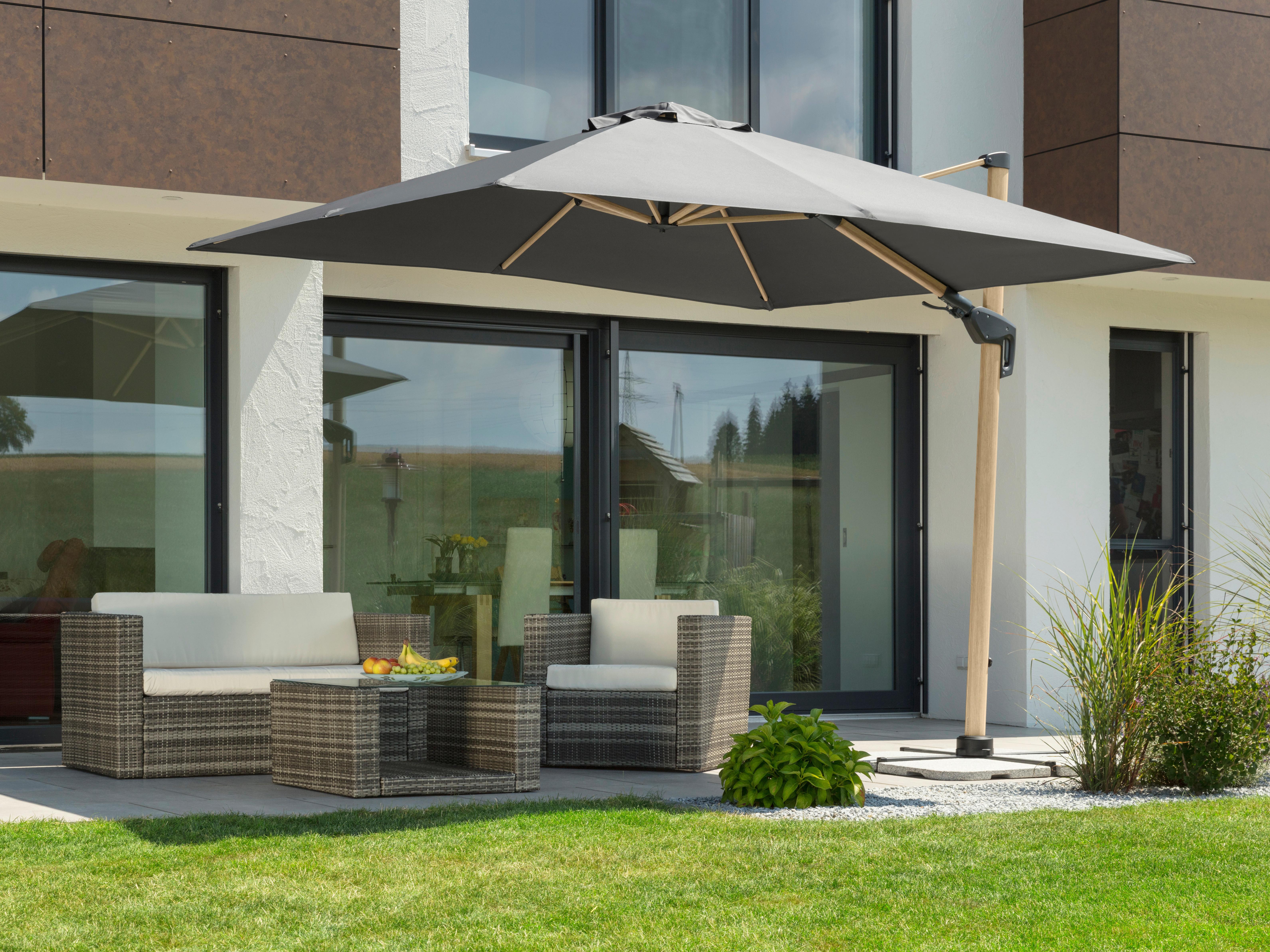 Ampelschirm Rohdos Anthrazit Metall Schneider Garten & Outdoor > Sonnen- & Sichtschutz > Sonnen- & Ampelschirme Anthrazit