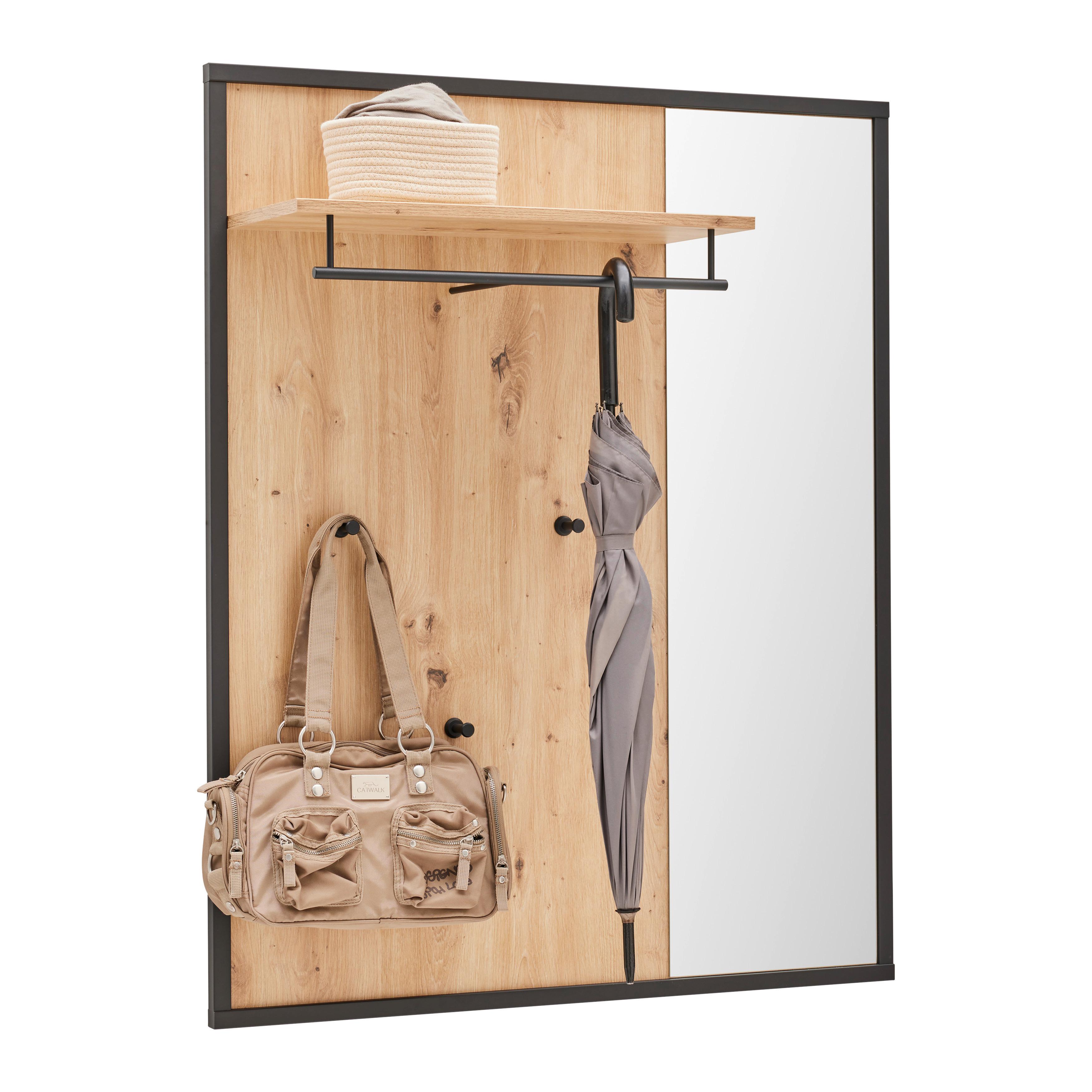 wohnli-moebel-suche-002412009628 Wohnli Möbelsuche - Garderobenpaneel Florenz Grau/Eiche Artisan