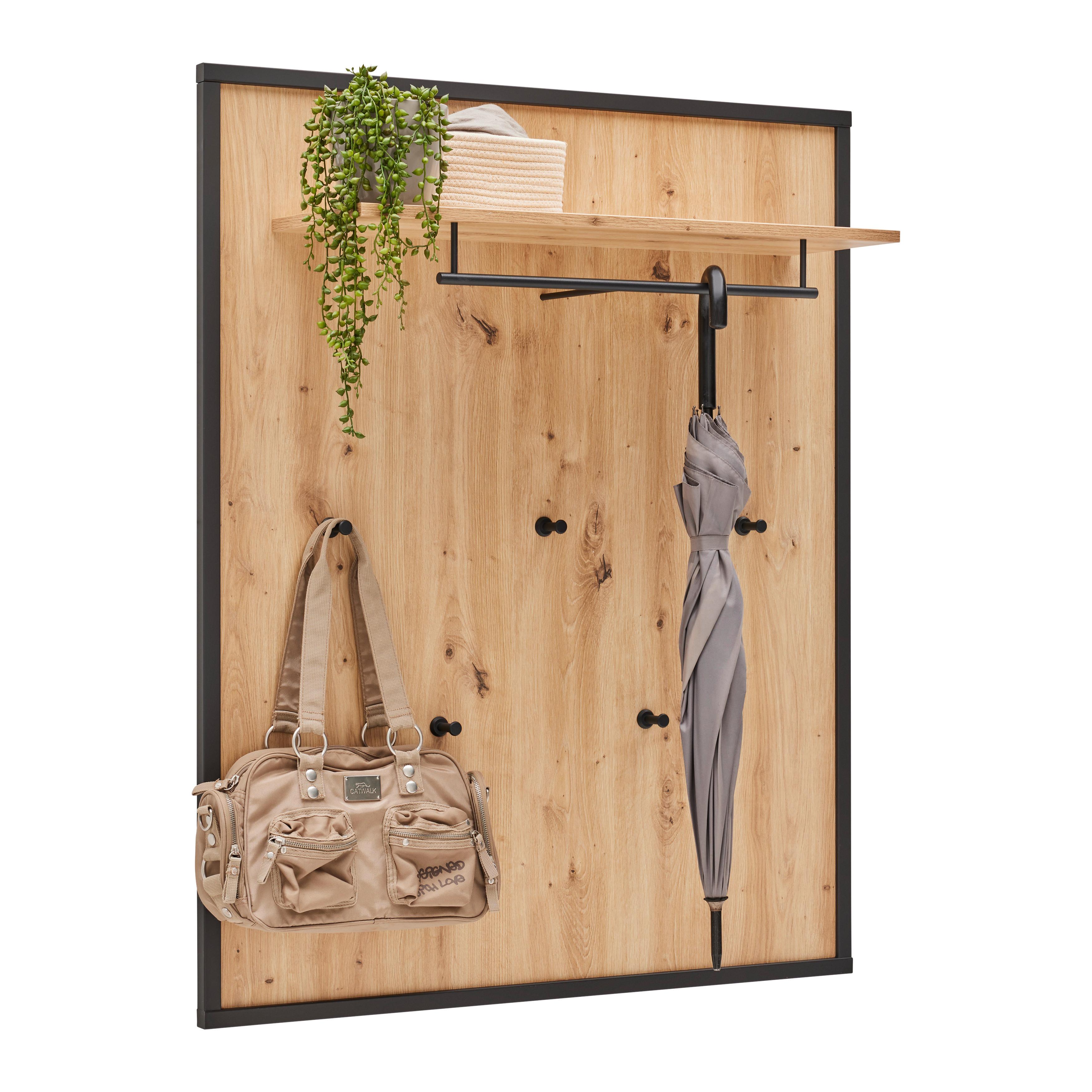 wohnli-moebel-suche-002412009629 Wohnli Möbelsuche - Garderobenpaneel Florenz Grau/Eiche Artisan