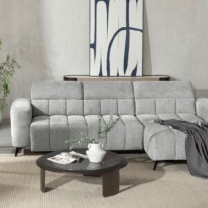 Wohnlandschaft Melbourne Grau Holz, Metall, Textil Based Möbel > Sofas & Couches > Wohnlandschaften > Ecksofas > XXL Ecksofas Grau