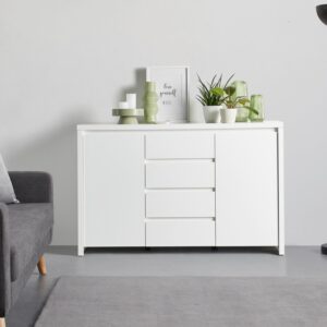 Sideboard Larios in Weiß Holzwerkstoff Mömax Wohnzimmermöbel Weiß