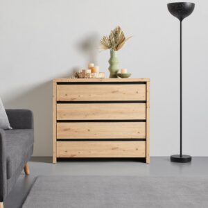wohnli-moebel-suche-002427001604-1 Kommode in Eichefarben Holzwerkstoff Mömax Möbel > Kommoden & Schubladenschränke > Kommoden Schwarz