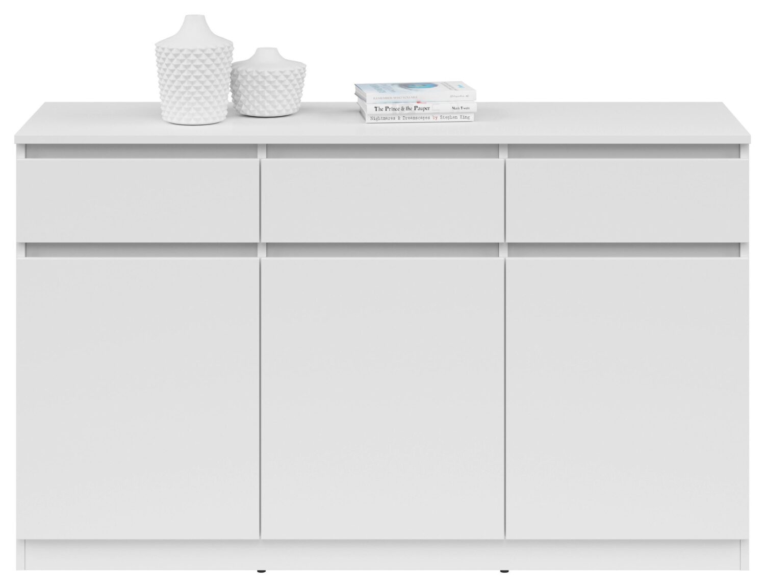 Kommode in Weiß Holzwerkstoff Mömax Möbel > Kommoden & Schubladenschränke > Kommoden Weiß