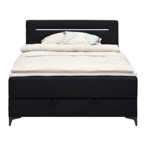 Boxbett Jerry in Schwarz ca. 120x200cm Textil Mömax Möbel > Betten Schwarz