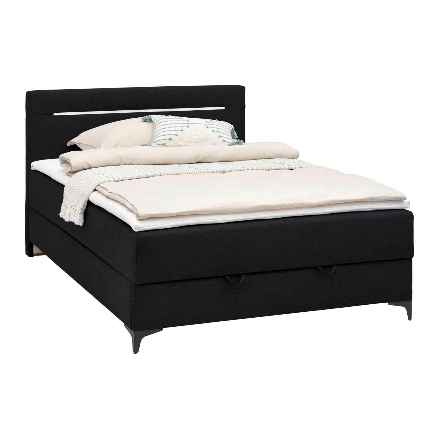 Wohnli Möbelsuche - Boxbett Jerry in Schwarz ca. 100x200cm