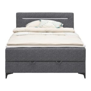 Boxbett Jerry in Grau ca. 120x200cm Textil Mömax Möbel > Betten Grau