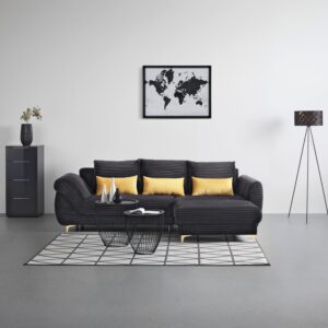 wohnli-moebel-suche-002427015501-1 Wohnlandschaft Atlantis Lux Schwarz Textil Mömax Möbel > Sofas & Couches > Wohnlandschaften > Ecksofas > Kleine Ecksofas Schwarz