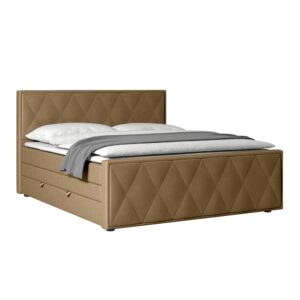 Boxspringbett Porto ca. 180x200 cm Beige Holz, Metall, Kunststoff, Textil MID.YOU Möbel > Betten > Doppelbetten Beige