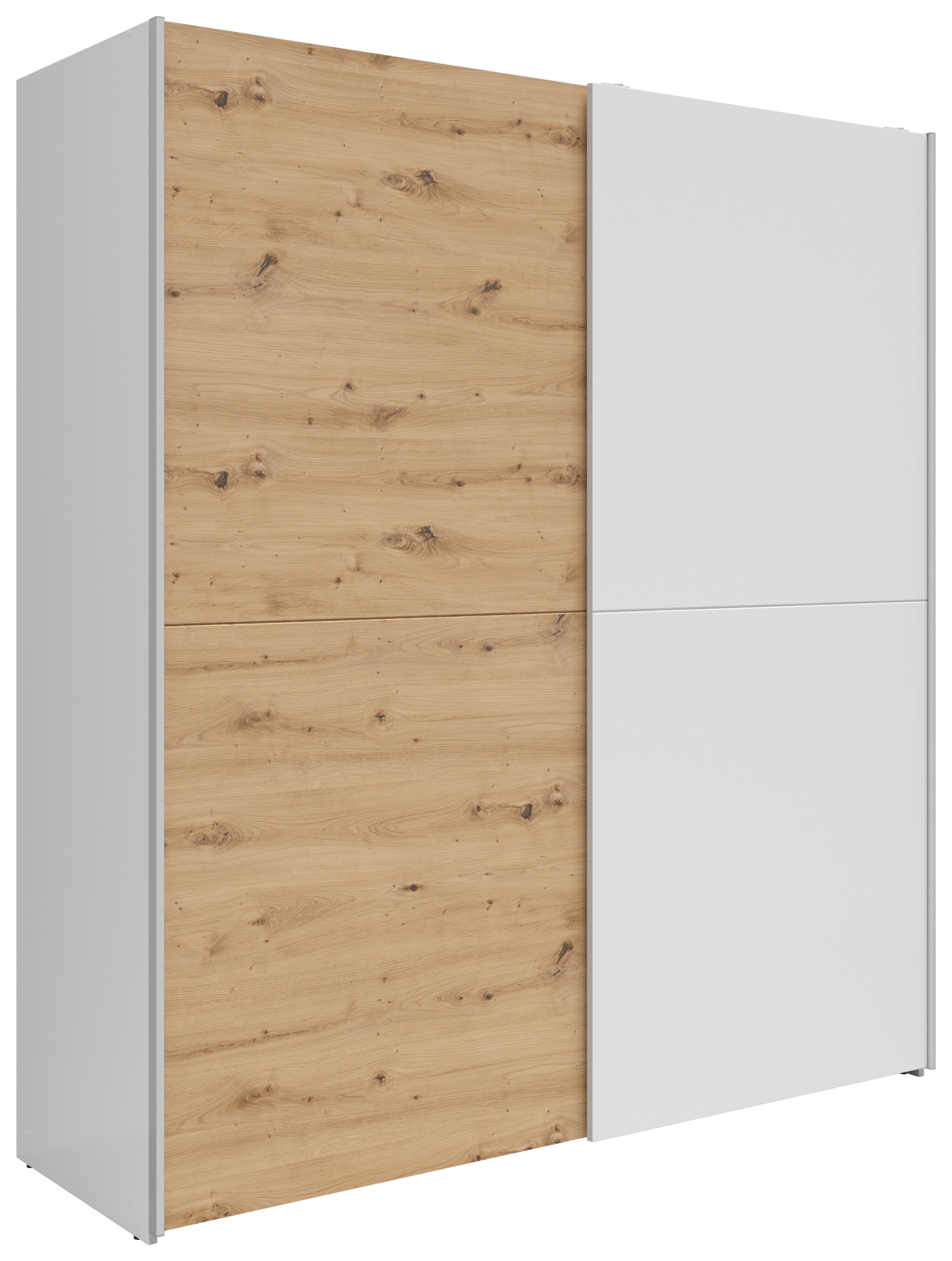 wohnli-moebel-suche-002427026803 Wohnli Möbelsuche - Schwebetürenschrank Time Weiß/Eiche Artisan