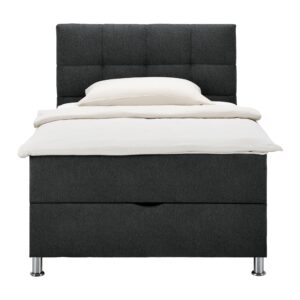 Boxbett Oviedo 120 in Anthrazit ca. 120 x200cm Textil Mömax Möbel > Betten Anthrazit
