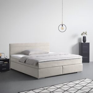 wohnli-moebel-suche-002448001511-1 Boxspringbett Palermo in Beige ca. 160x200cm Textil Based Möbel > Betten > Boxspringbetten Beige