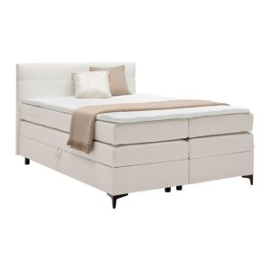 Wohnli Möbelsuche - Boxspringbett Bari in Creme ca. 140x200cm