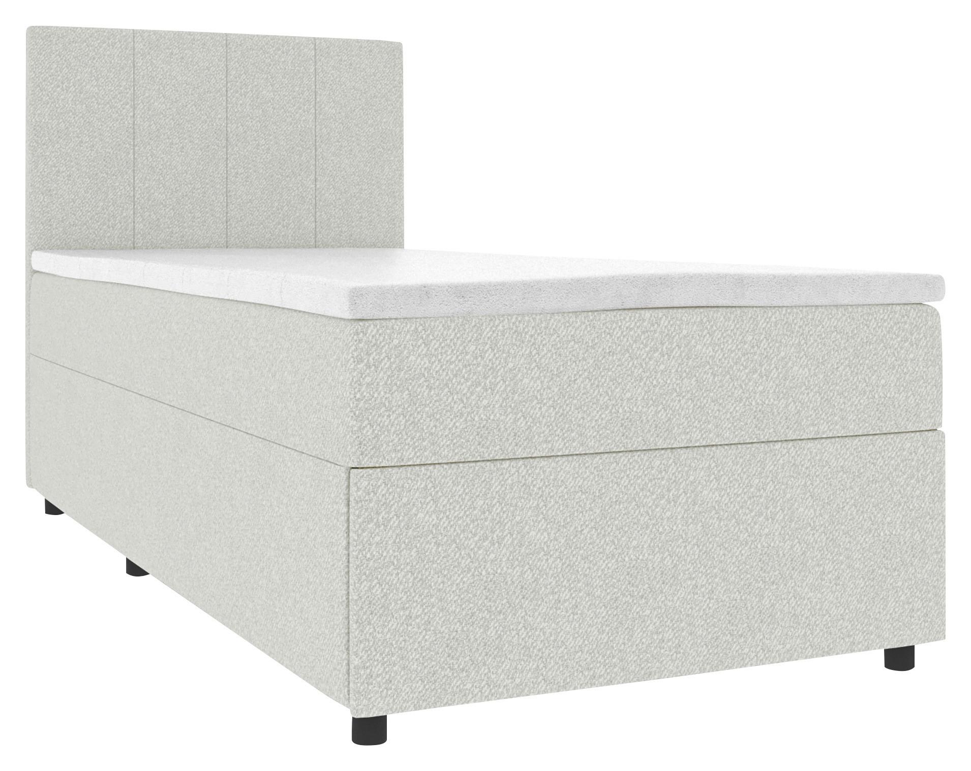 Wohnli Möbelsuche - Boxbett Odin Grau ca. 120x200cm