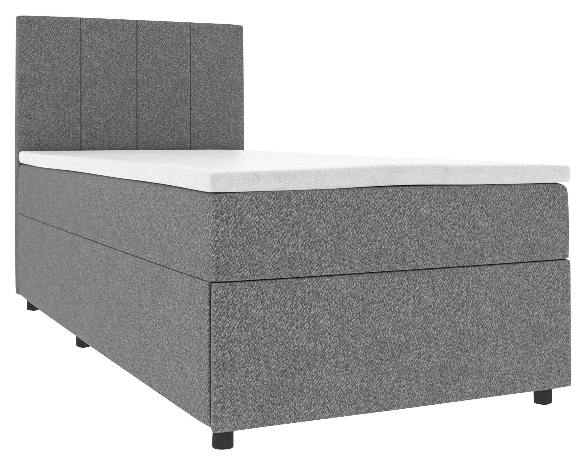 Wohnli Möbelsuche - Boxbett Odin Anthrazit ca. 90x200cm