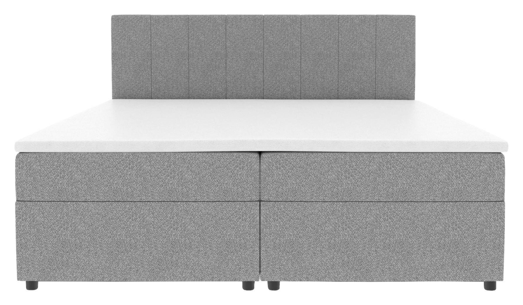 Boxbett Odin Grau ca. 140x200cm Textil Based Möbel > Betten Grau
