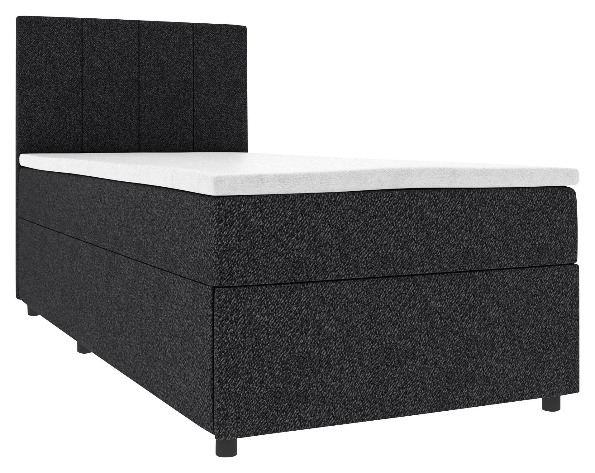 Wohnli Möbelsuche - Boxbett Odin Schwarz max. 90x200cm