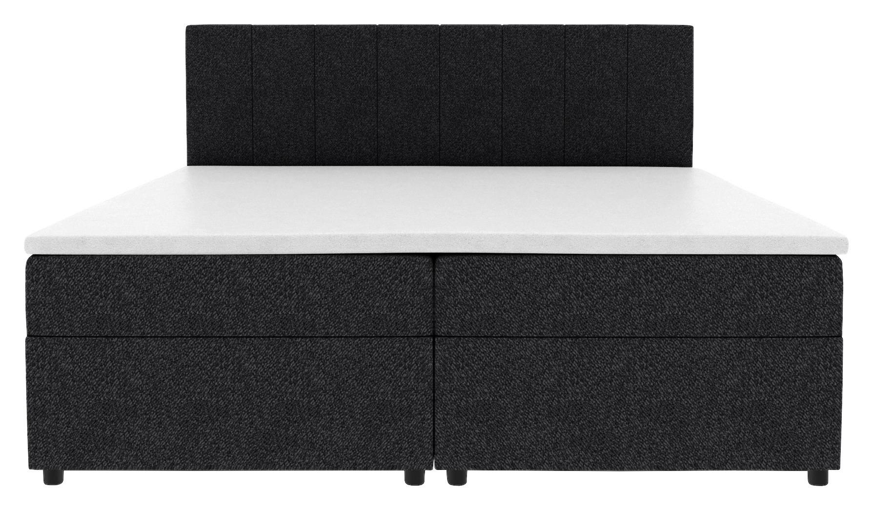 Boxbett Odin Schwarz ca. 160x200cm Textil Based Möbel > Betten Schwarz